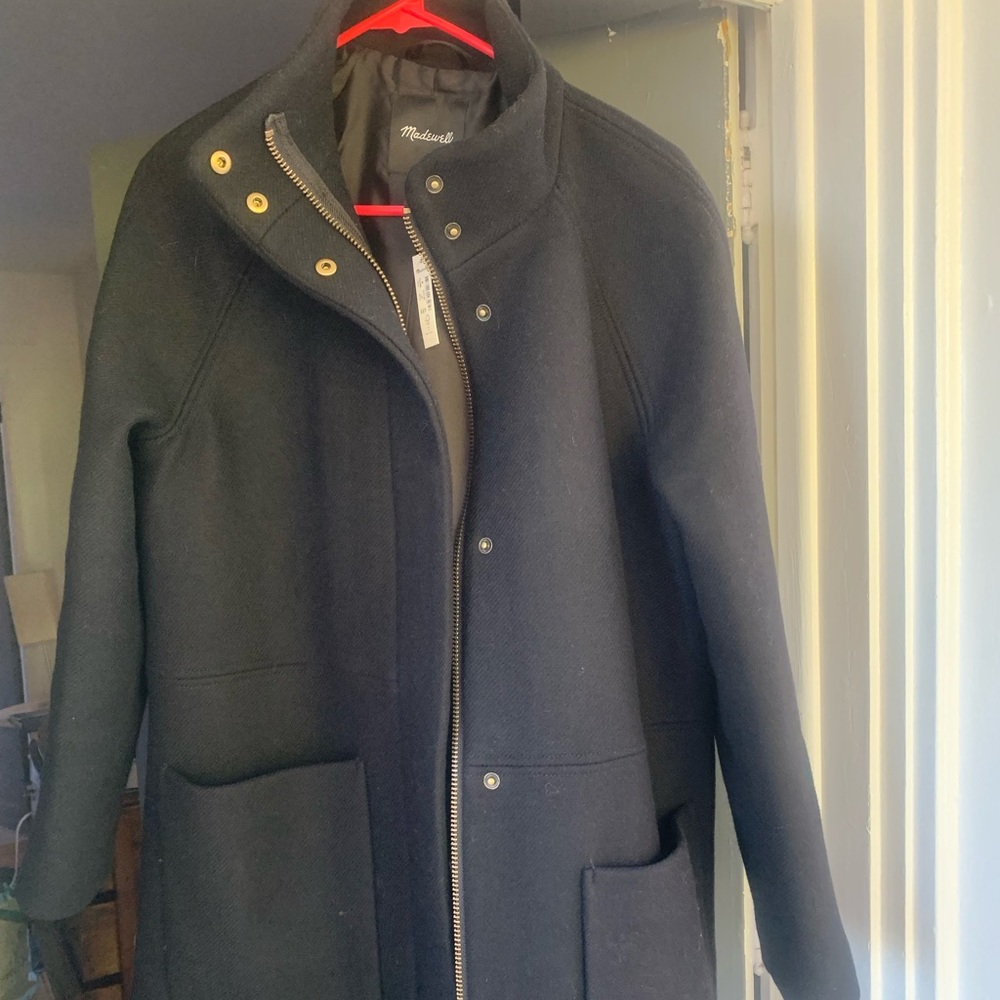 Madewell Estate Cocoon Coat in Insuluxe Fabric